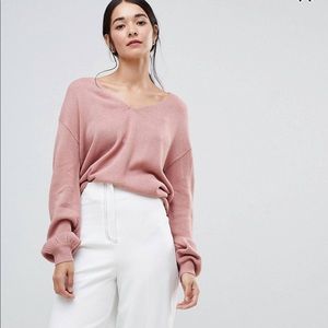 ASOS pink sweater